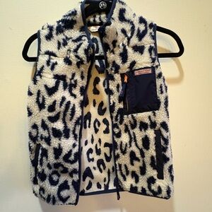 Vineyard Vines Kids Fleece Vest - Black and White